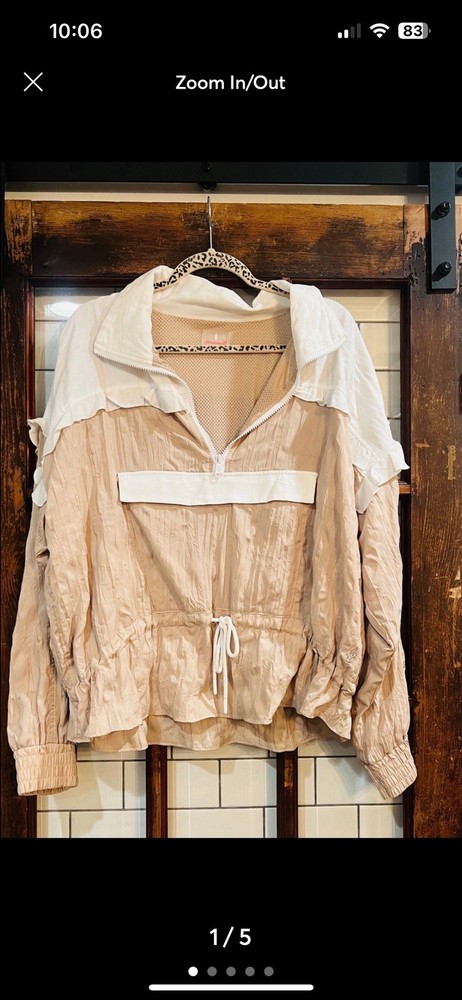 X FP Movement Lets Go Out Pullover in White Combo Free People