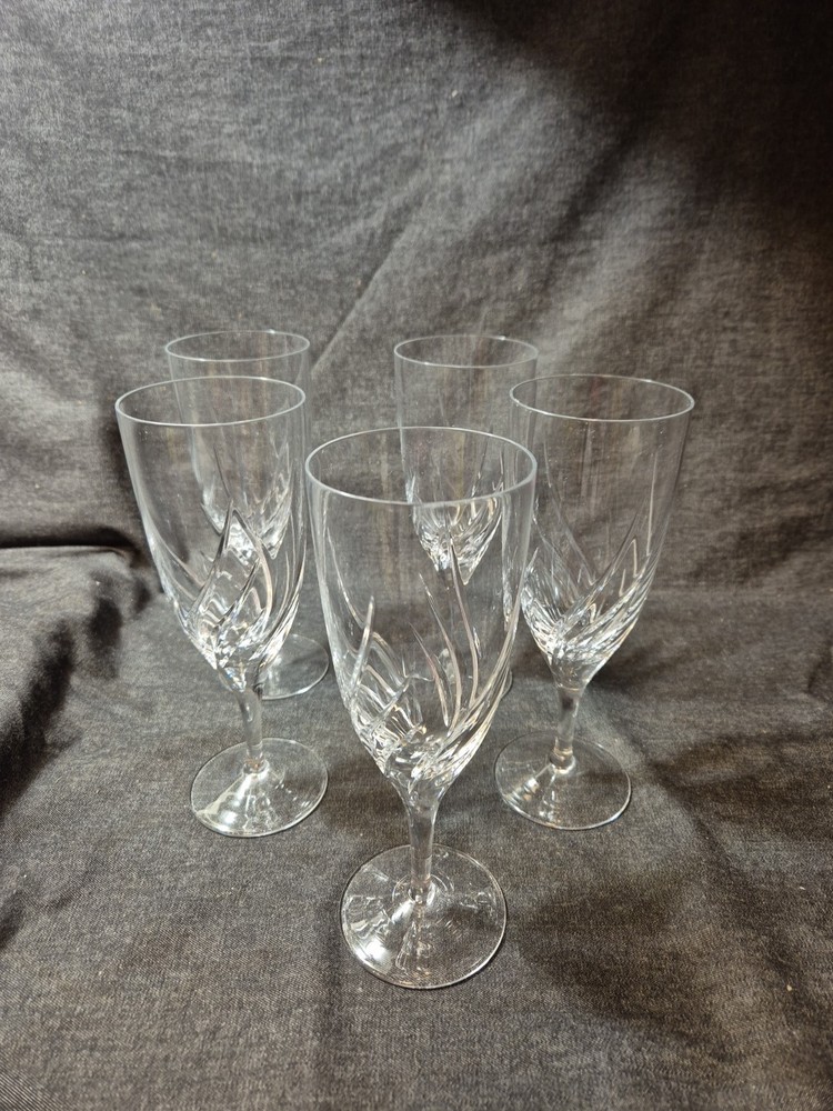Set of 5 Rogaska Crystal Juliet (Cut) Iced Tea Glasses