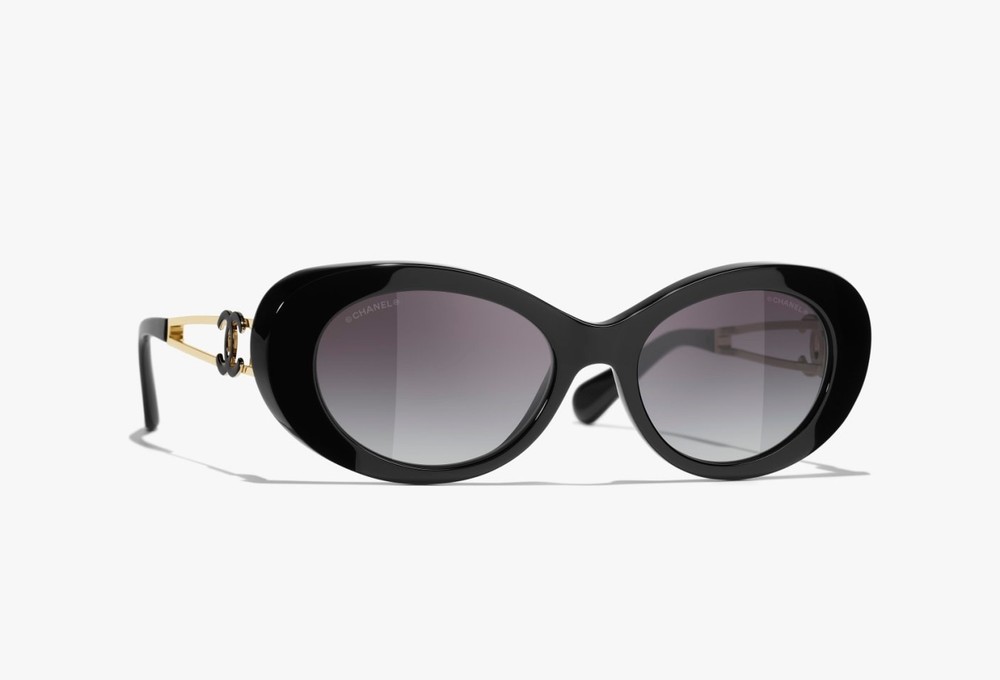 Chanel CH 9179 Black Logo Polarized Sunglasses