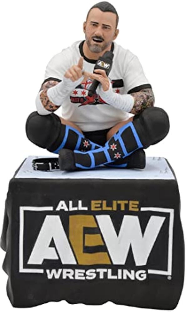 AEW CM Punk PVC Statue - Authentic Wrestling Collectible Figure