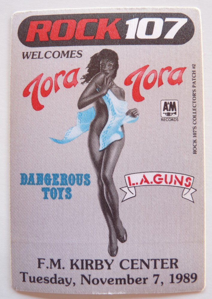 Tora Tora LA Guns Dangerous Toys 1989 Tour Concert Backstage Pass D14