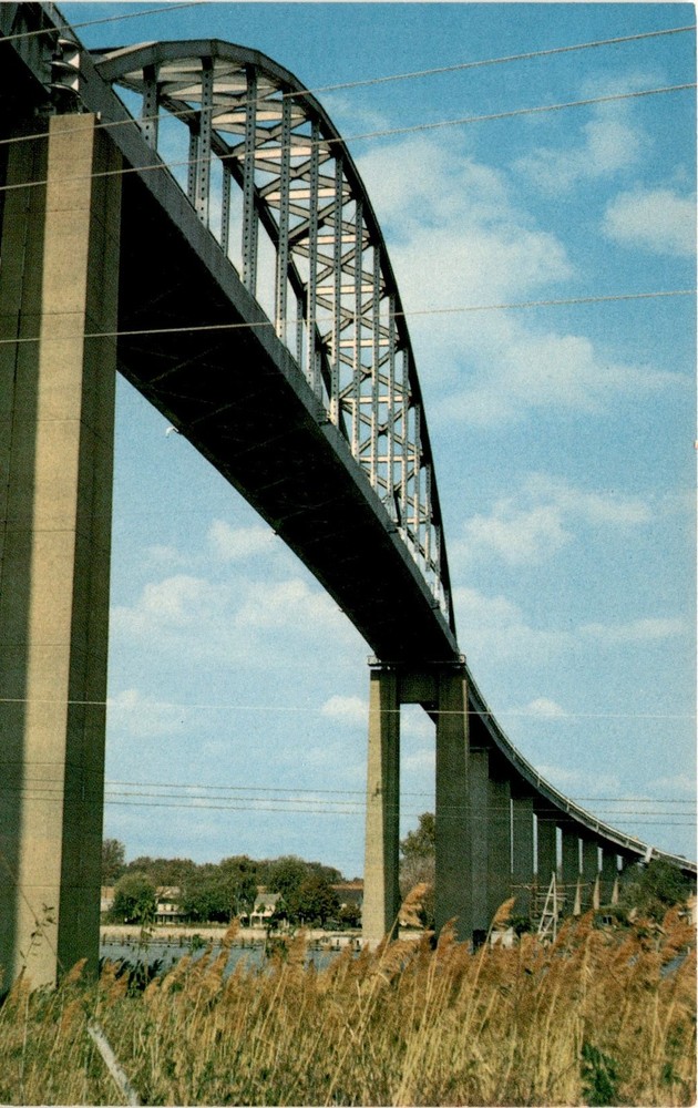 U. S. Highway 213 Bridge, Chesapeake City, Maryland, Tingle Printing Postcard