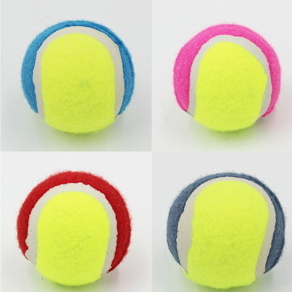 6 Pack Tennis Ball Chew Toys for Puppies and Small Dogs