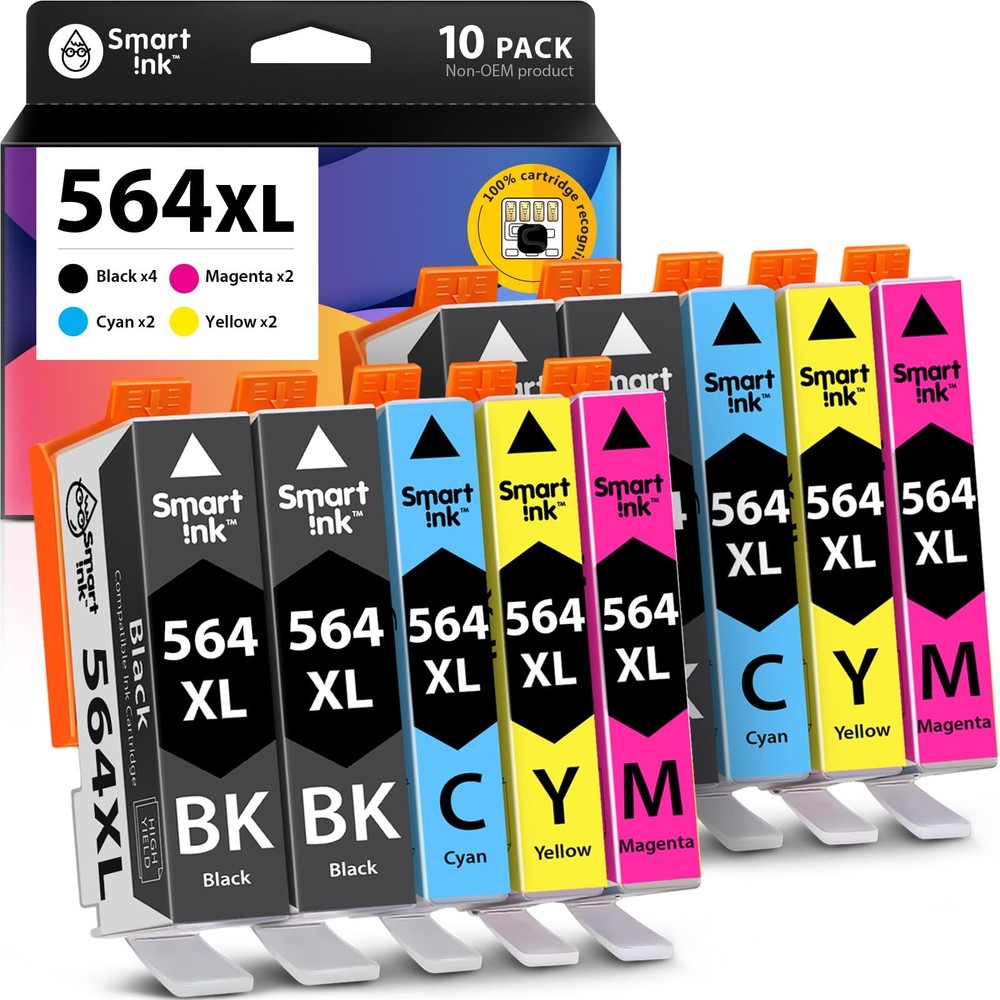 Smart Ink Compatible Ink Cartridge Replacement for HP 564 XL 564XL High Yield...