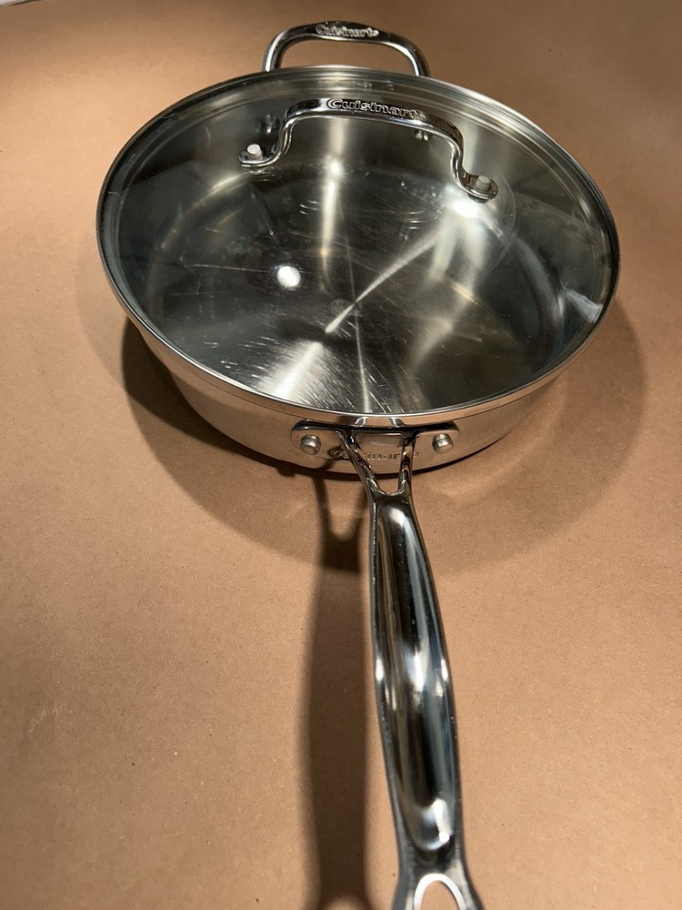 Cuisinart 3.5 Qt Stainless Steel Skillet with Lid & Helper Handle #7335-26HG