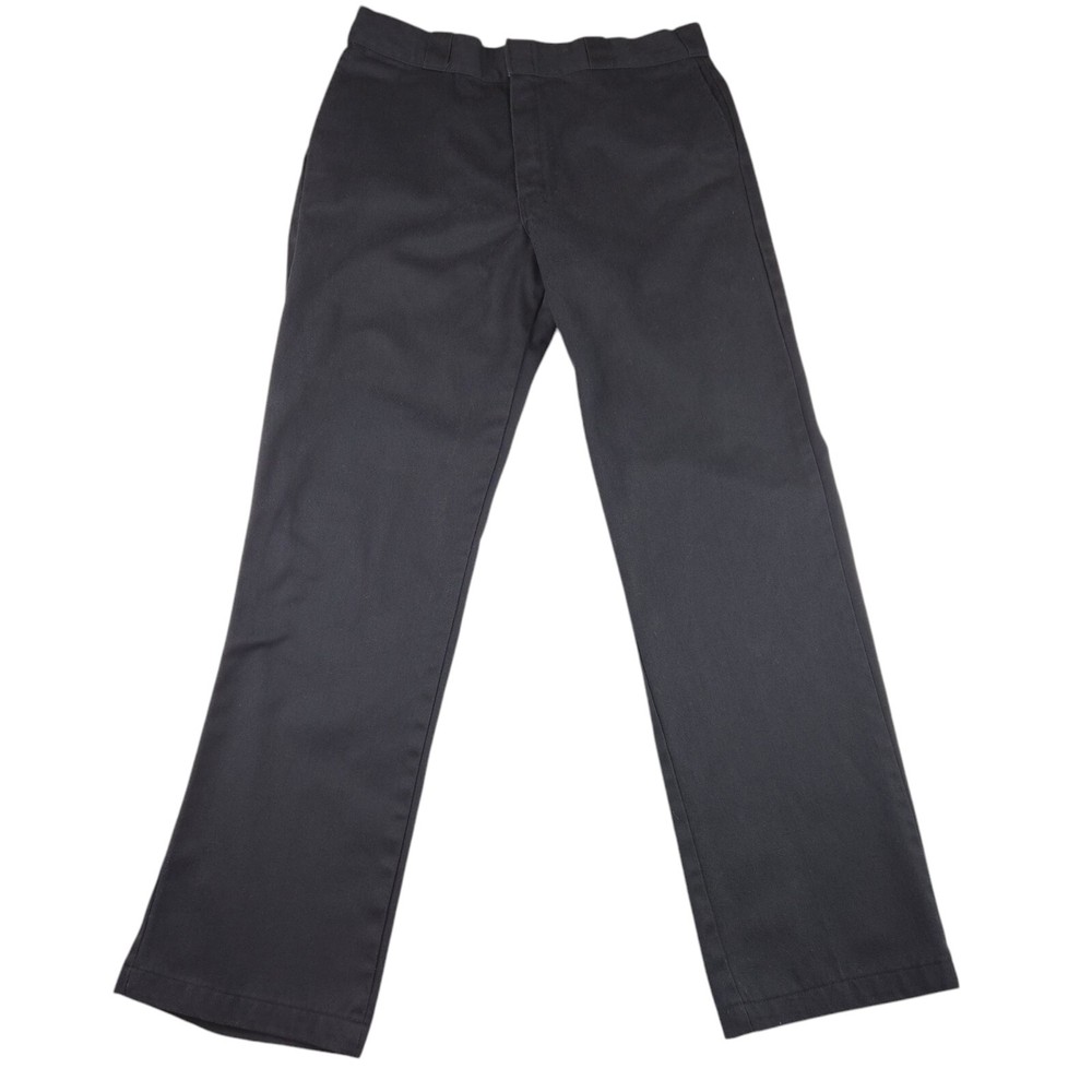 Men's Dickies Black Work Pants 874 Original Fit Skate Chino Tagged Size 36x34