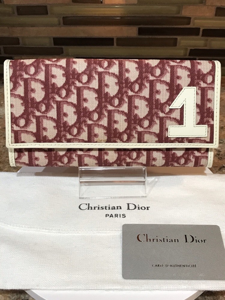 DIOR Signature Trotter Number 1 Wallet in Monogram Canvas