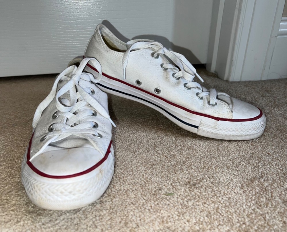 SNEAKERS - Converse All Star - White Canvas - Low - 9M  Womens