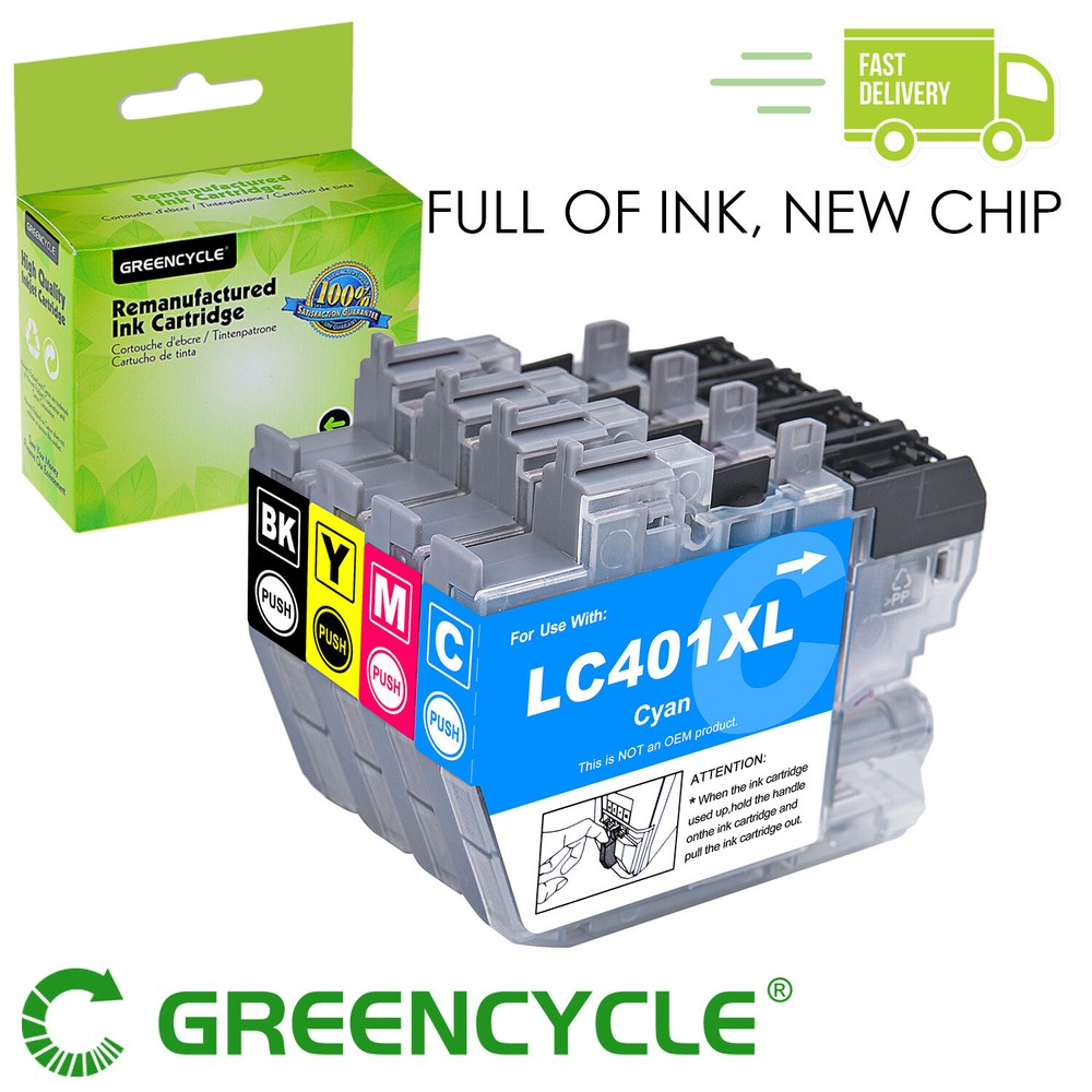 CYBM LC401XL Color Ink Cartridge For Brother MFC-J1010DW MFC-J1170DW J1012DW