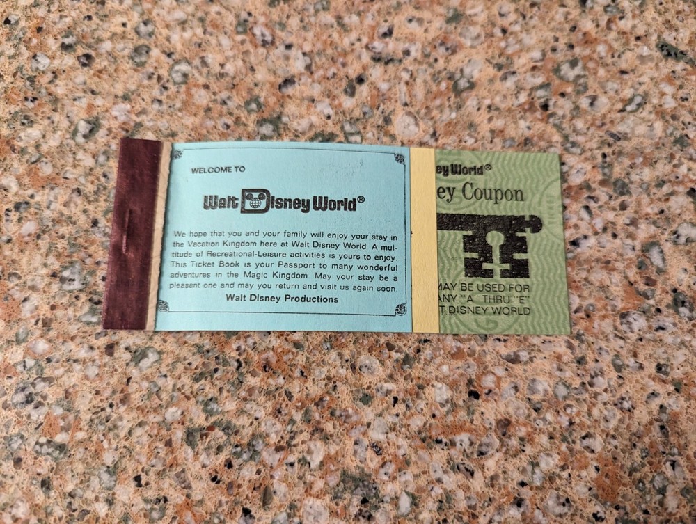1970s Walt Disney World Magic Key Coupon Book Orlando Florida Vintage Collectible-image
