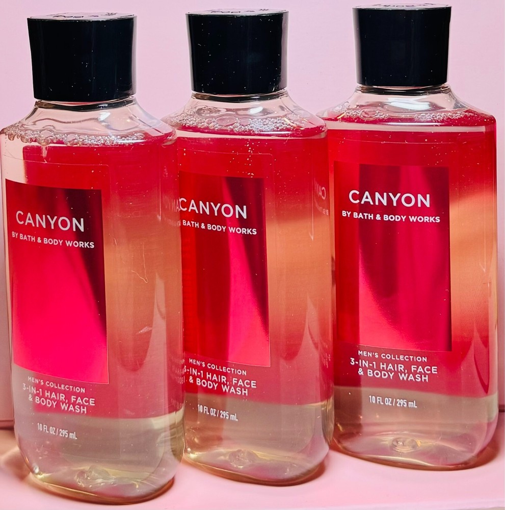 NEW Men's CANYON 3-in-1 Hair Face Body Wash by Bath & Body Works Free Shipping