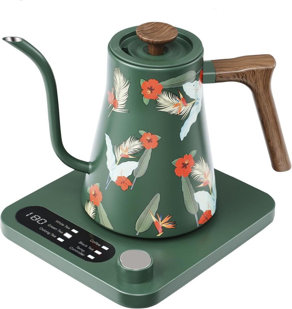 Temp Control with 5 Presets &... Gooseneck Electric Kettle - 1200W Quick Boil