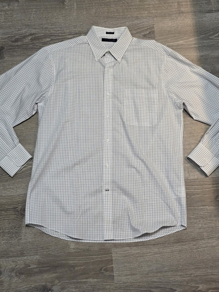Tommy Hilfiger Mens Regular Fit Dress Shirt Size 16 Neck 34-35