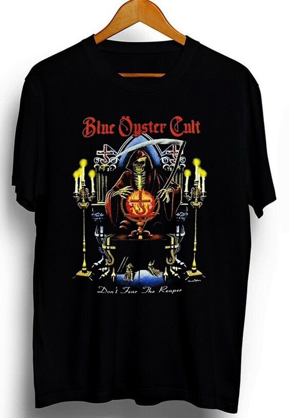 Blue Oyster Cult Band Shirt Black Short Sleeve Unisex  QT137