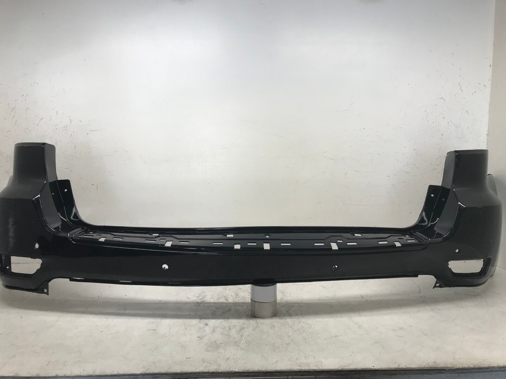 Rear Bumper Cover Black Jeep Grand Cherokee 11-18 w/Sensor Holes 1VQ65TZZAA OEM