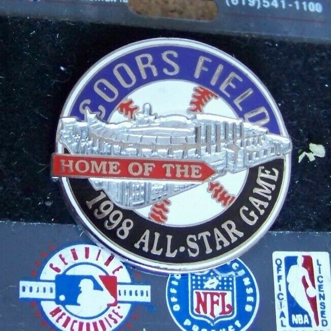 Coors Field 1998 All-Star Game lapel pin Colorado Rockies AS round