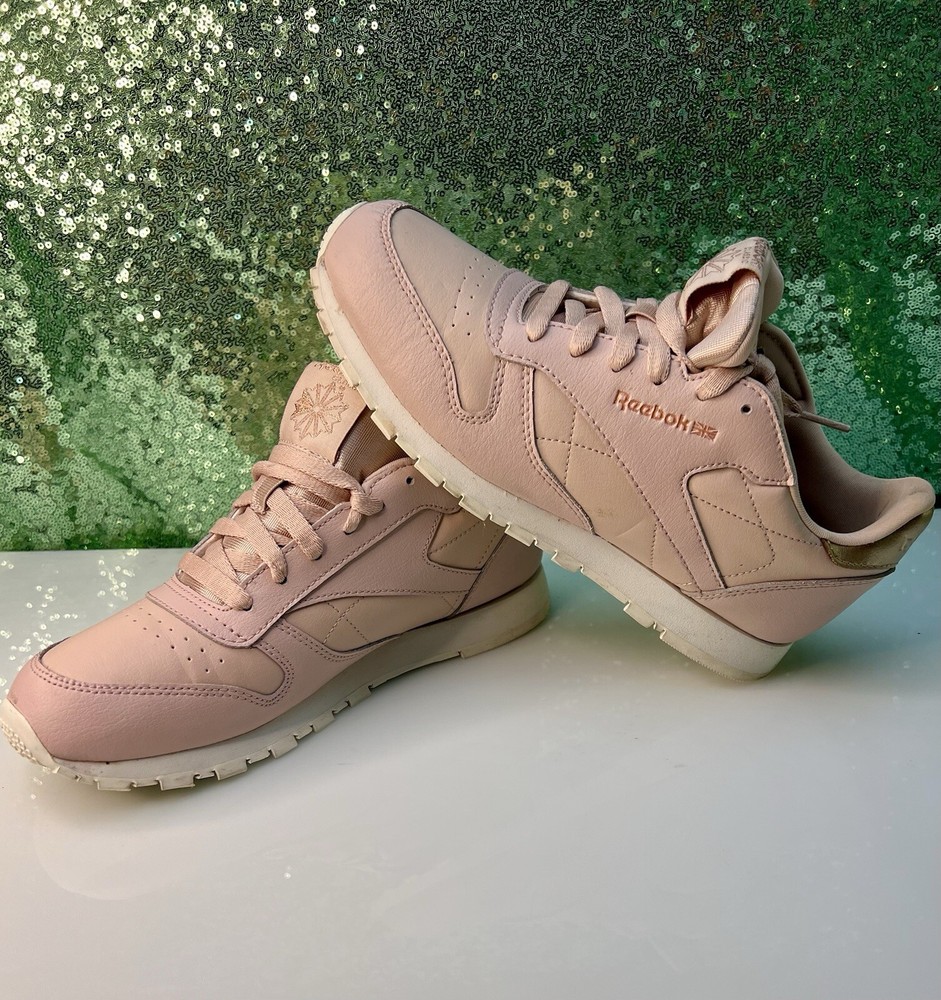 Reebok Women Athletic Shoes Classic Leather Chalk Pink Size 6