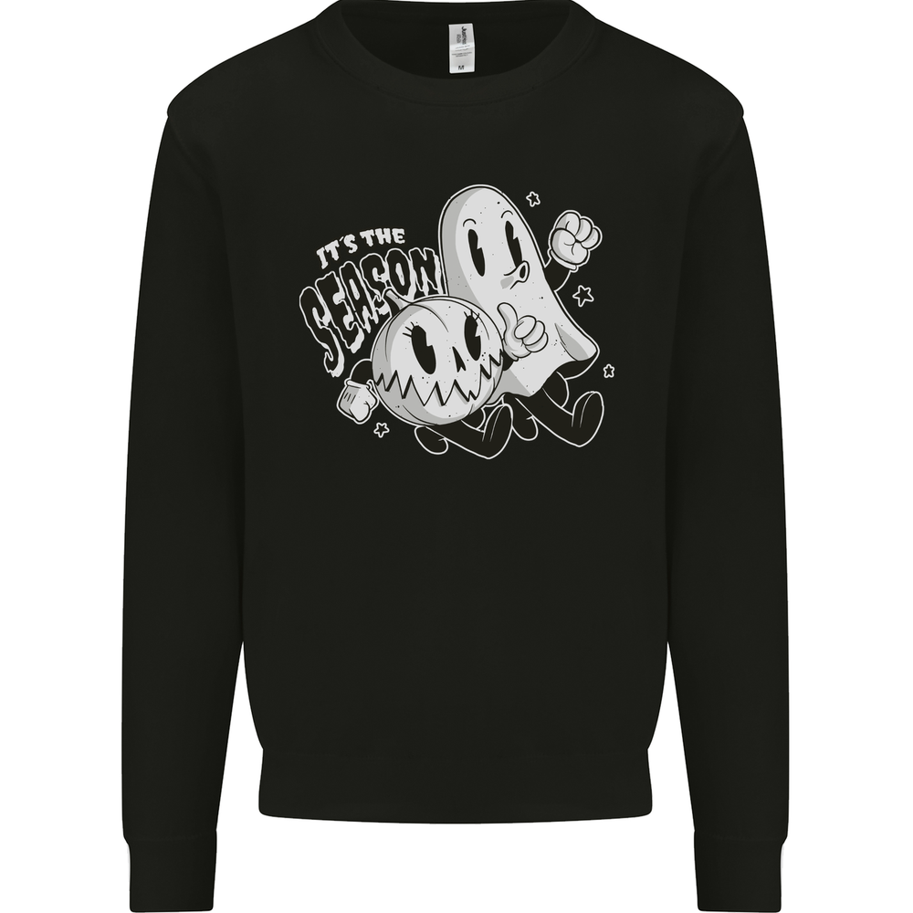 It's the Season Halloween Ghost & Pumpkin Mens Sweatshirt Jumper