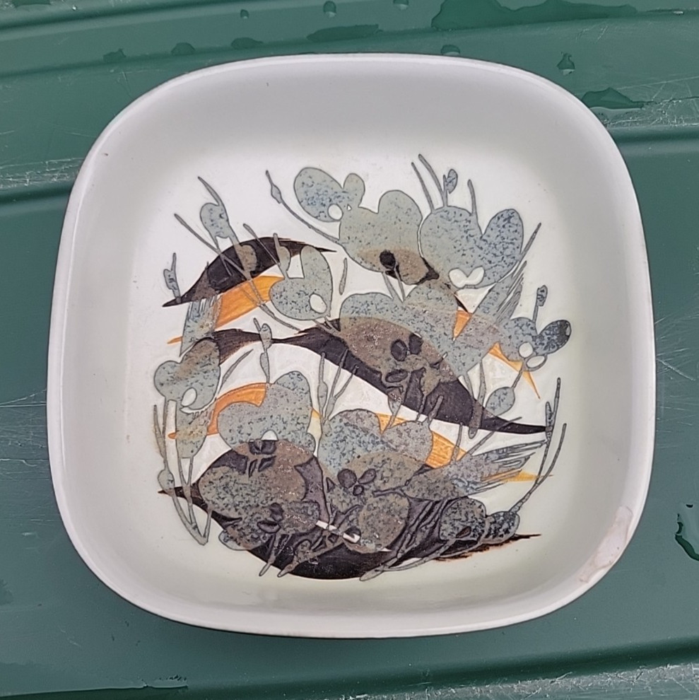 ROYAL COPENHAGEN Ivan Weiss Fajance Signed Porcelain Dish Mid Century Modern MCM