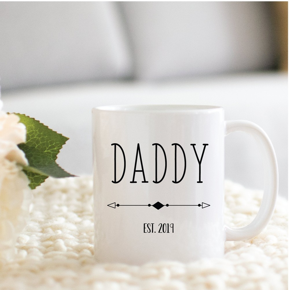 Daddy Est 2019 Mug Proud New Dad To Be Sentimental Gifts For New Dad