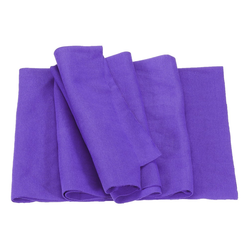 50cm x 1.2m Elastic Cuffs Ribbed Trim Cotton Fabric Knitted Stretch Band Purple