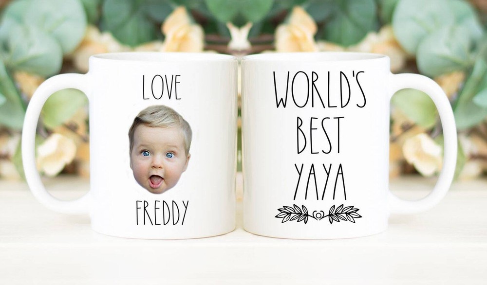 World's Best Yaya Coffee Mug Custom Face Mug Personalized With Photo Of Baby