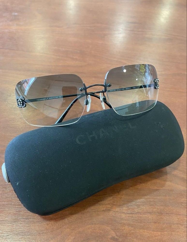 Authentic Rare CHANEL 4017-D Sunglasses with Original Case