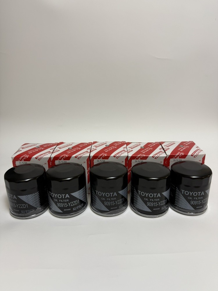 Genuine OEM Toyota Lexus Oil Filters 90915-YZZD1 (5 FILTERS)