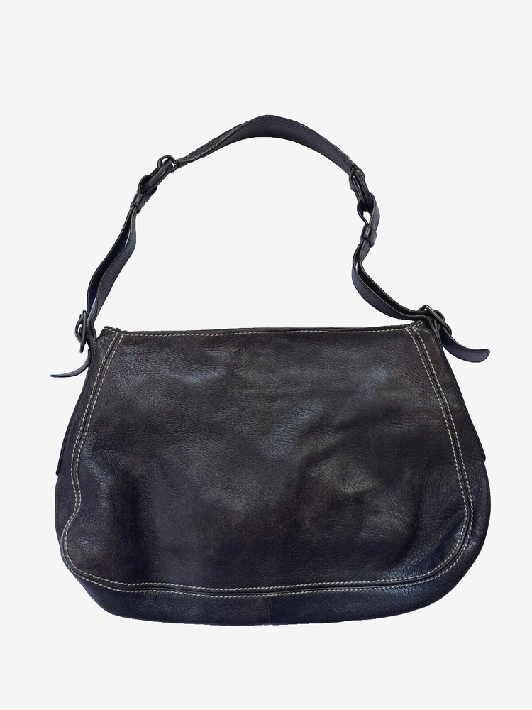 BOTTEGA VENETA tote bag leather Brown 124864 Used made in italy