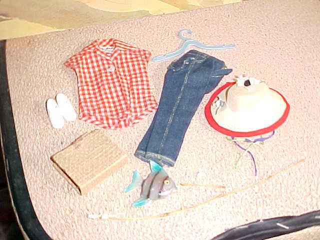 Vintage Barbie Doll Fashion PICNIC SET #967 Near Complete