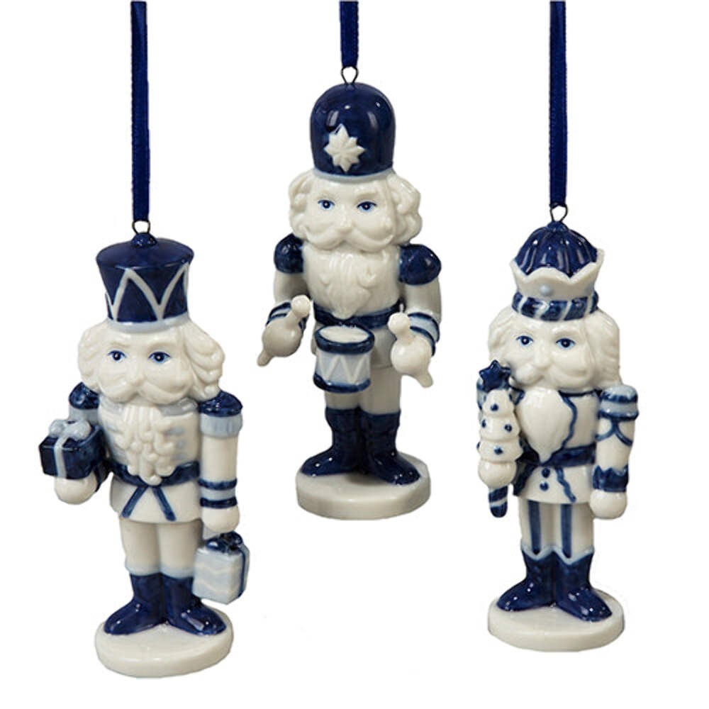 Delft Blue Porcelain Nutcracker Ornament 4