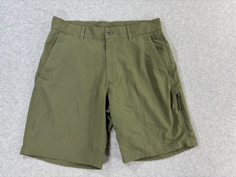 Men's The North Face Green 9-Inch Hiking Travel Shorts Size 30