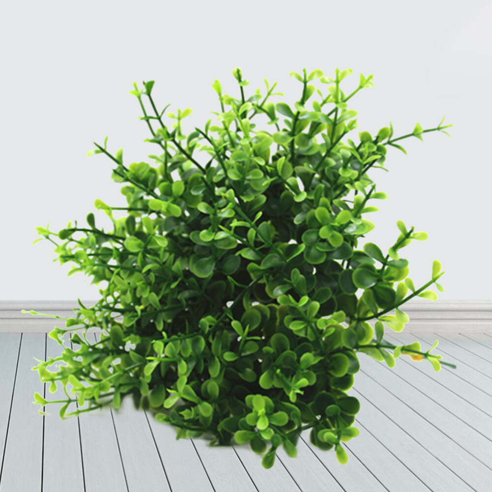 10 Pcs Artificial Boxwood Plants for Tropical Home Decor