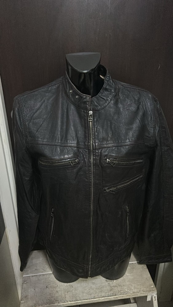 Heine Brown Genuine Leather Jacket for Women Size 48 LLD146