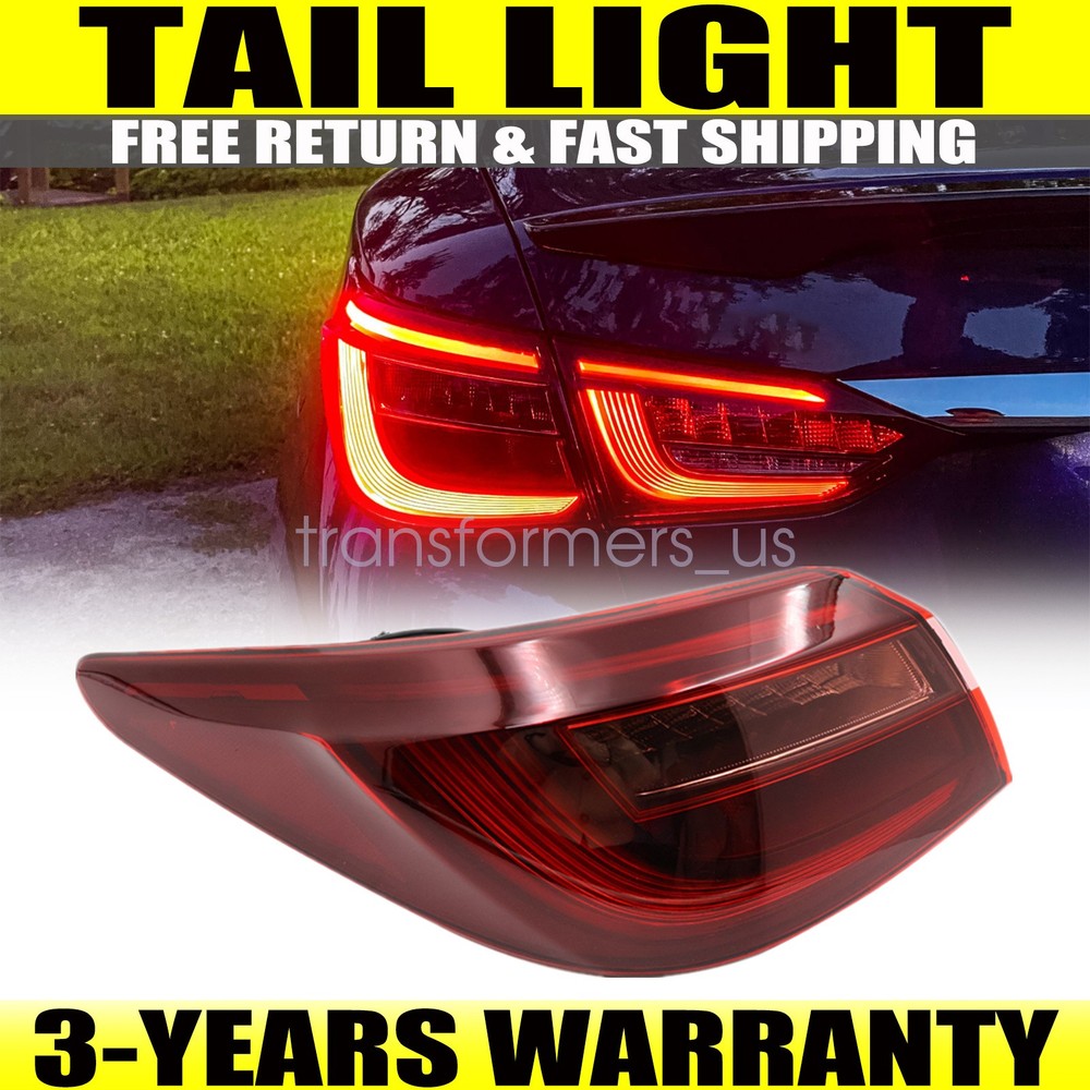 Driver Side LED Tail Light For 2018 2019 2020 2021 Infiniti Q50 Rear Left Outer