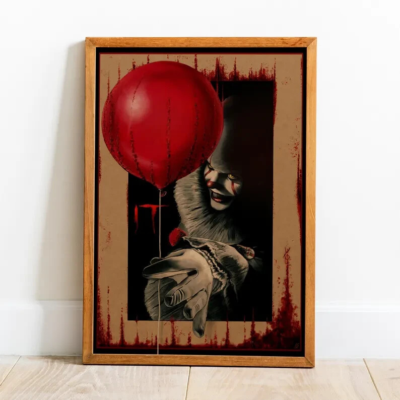 IT Poster, Wall Art, Retro Print, Kraft Paper Prints, Home Decor, Movie Poster 4