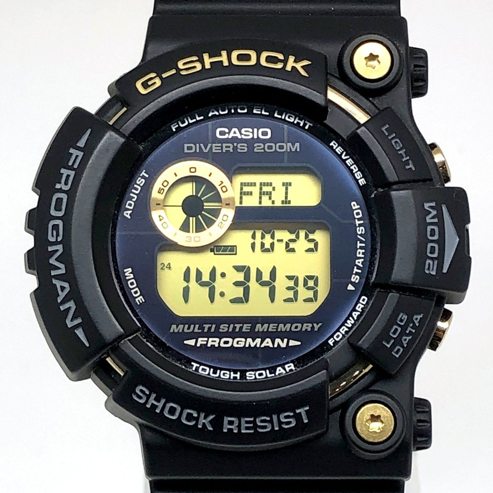 G-SHOCK GW-225A-1 25th Anniversary Frogman Dawn Black x Gold Released in 2007 5