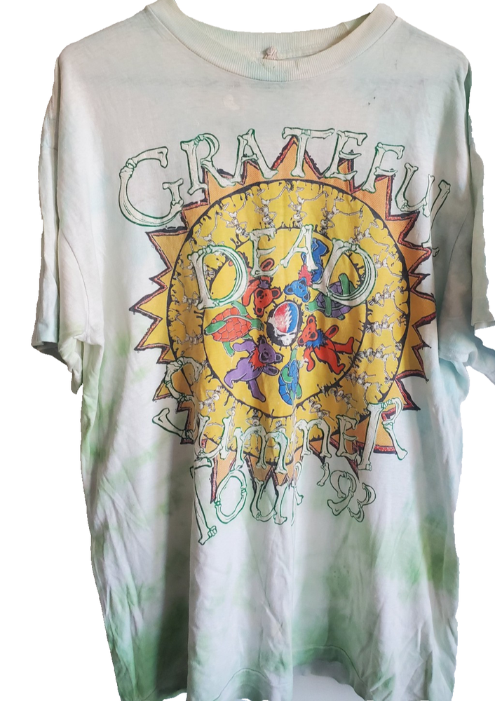1990s Vintage Grateful Dead Tour Tie Dye T-Shirt Adult XL