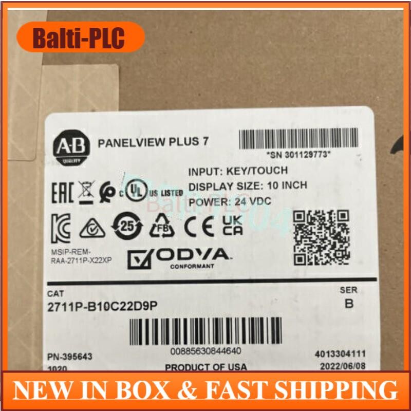 1PC AB New Factory Sealed 2711P-B10C22D9P PanelView Plus 7 Terminal US Free Tax