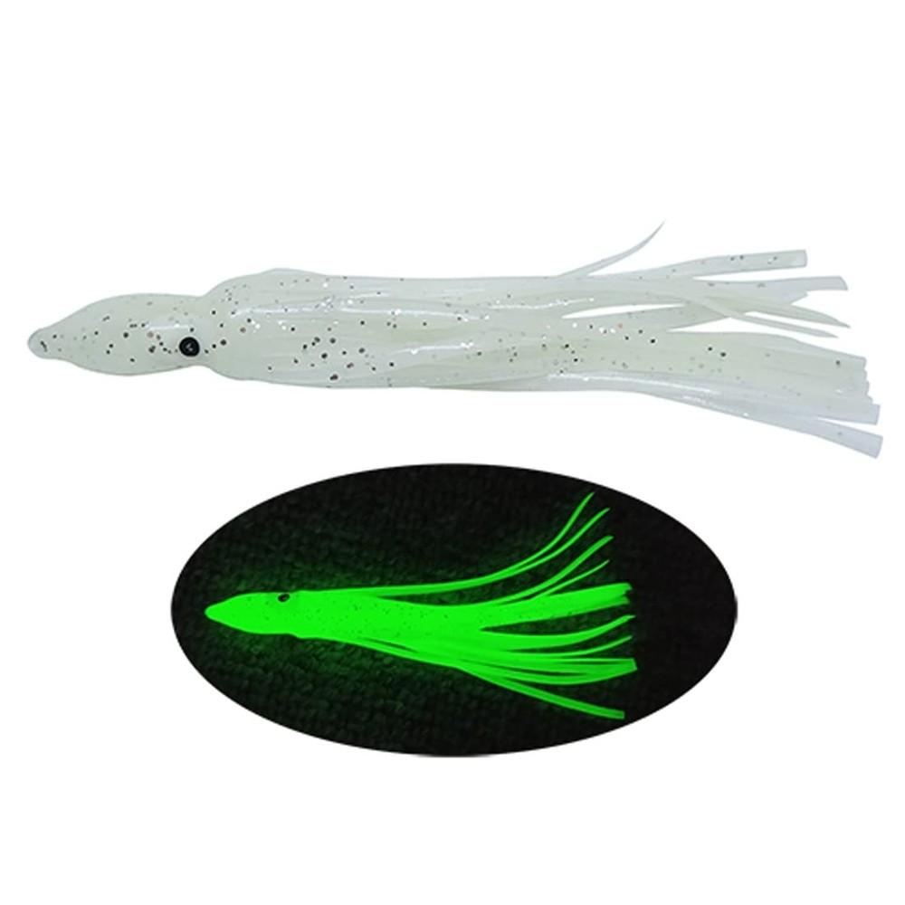 Glow-in-the-Dark Soft Fishing Lures Squid Skirts for Trolling