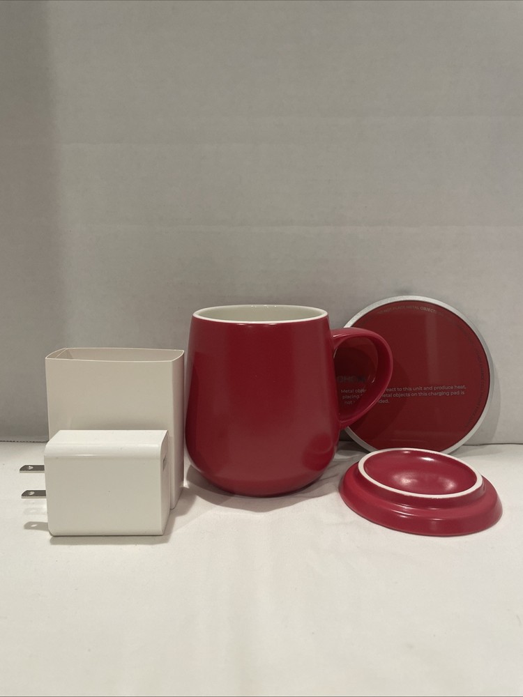 OHOM UI  Self-heating Mug Set in Box - Coral Red - Ready to ship!