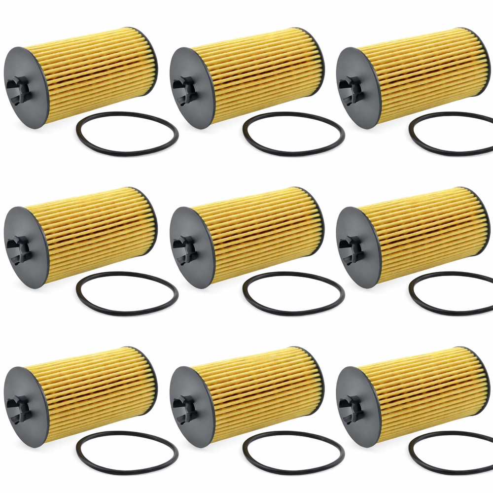 9PCS Engine Oil Filter Cartridge PF2257G For Cruze Sonic Encore 1.4L 1.8L
