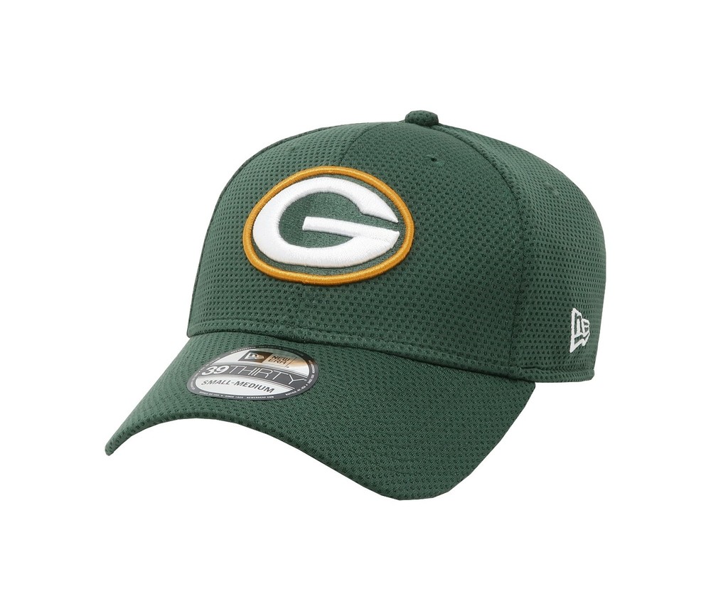 New Era 39Thirty Men Women Cap NFL Green Bay Packers On Field Sideline Tech Hat
