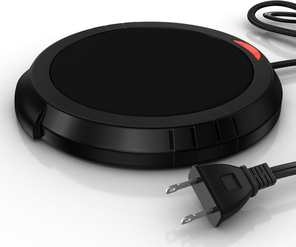 Candle Warmer Plate - Flameless Scent Melter, Coffee & Mug Warmer Black