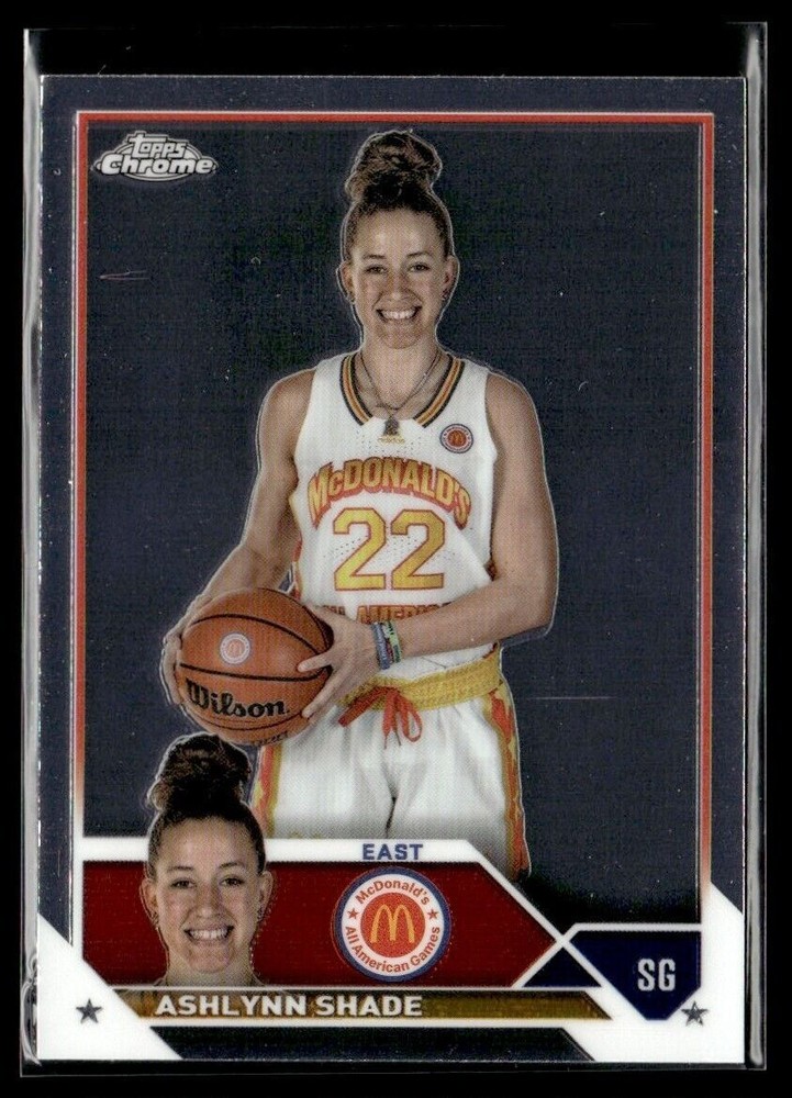 2023-24 TOPPS CHROME ASHLYNN SHADE MCDONALD'S ALL AMERICAN #84