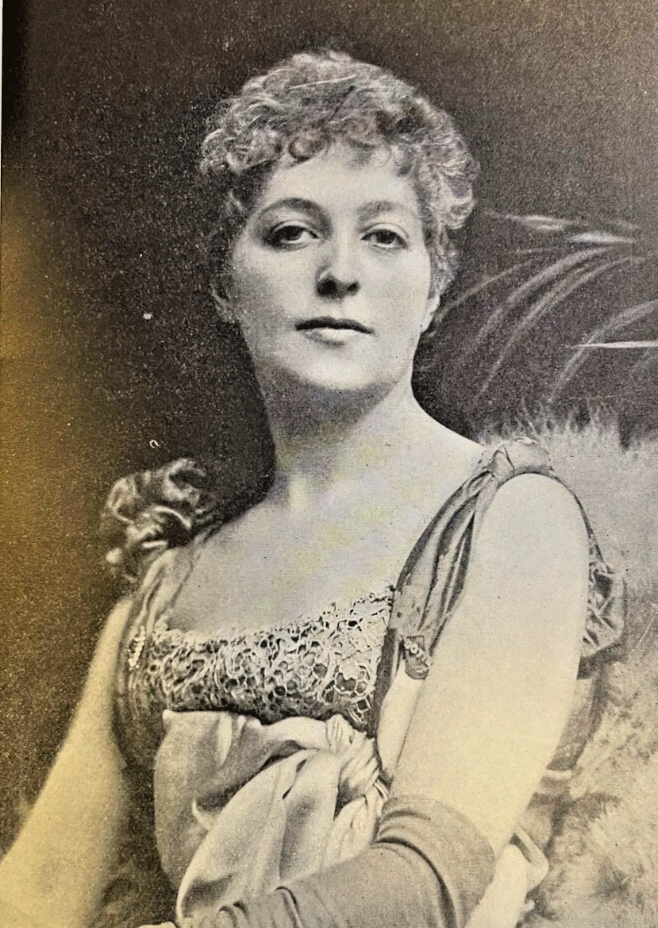 1898 Vintage Magazine Illustration Actress Hope Temple