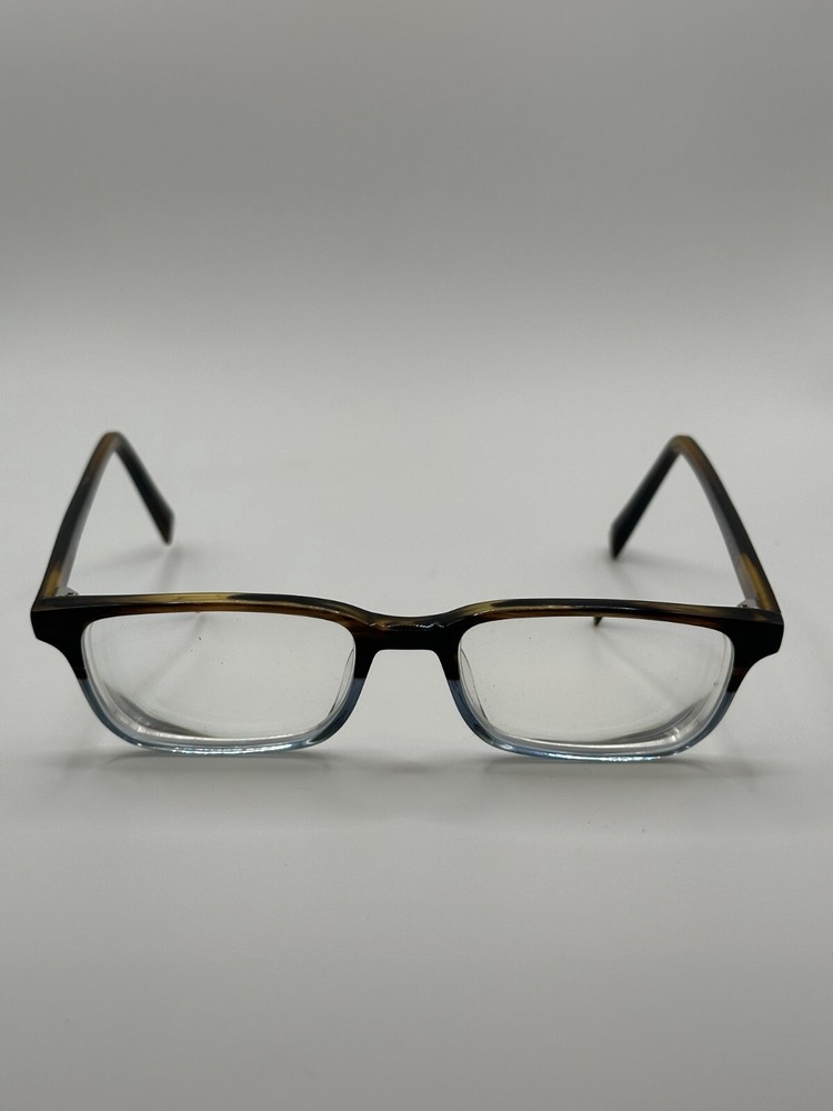 Warby Parker Wilkie 325 Women Brown Crystal Blue Full Rim Eyeglasses FRAMES ONLY