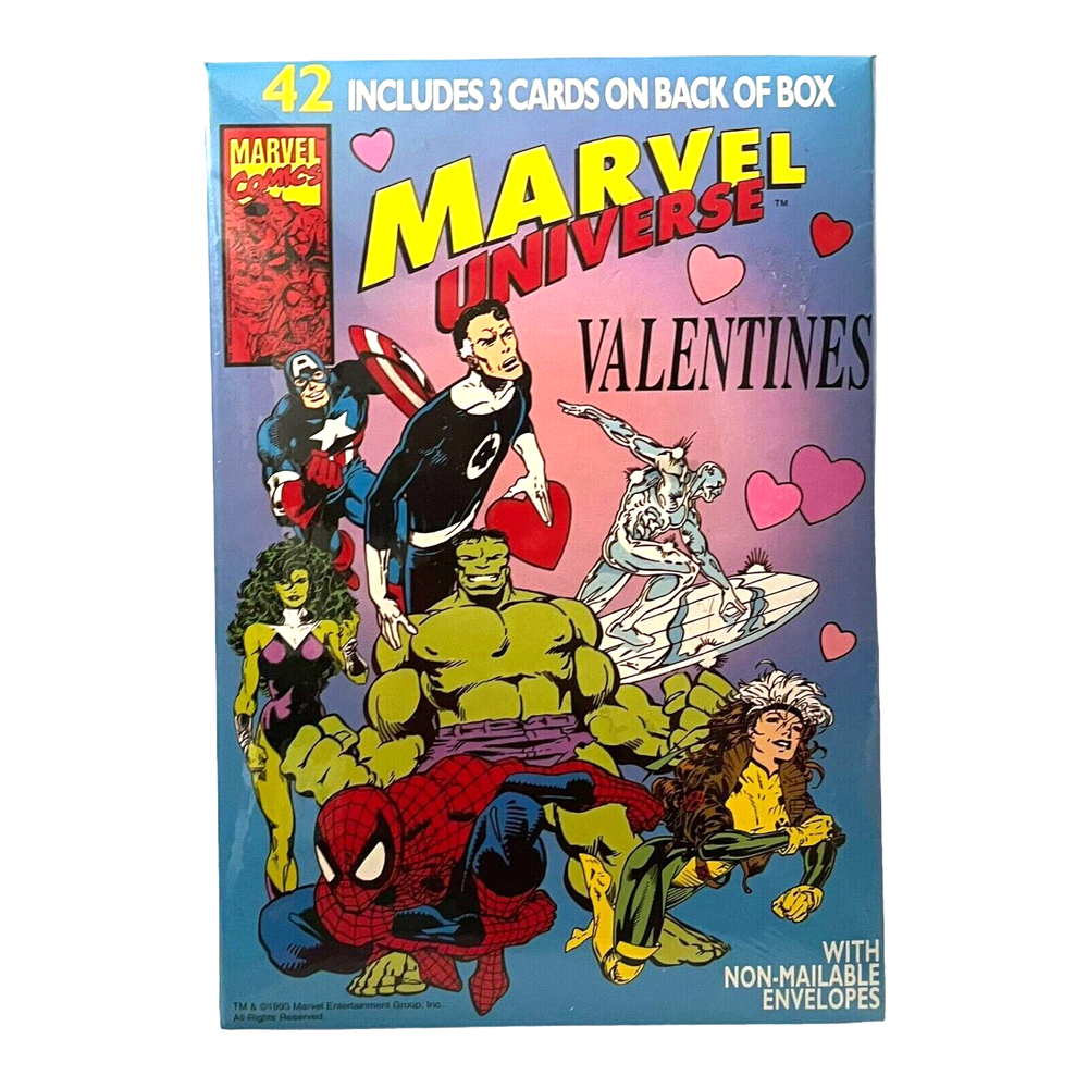 Marvel Universe Vintage Valentines 1993 Sealed Paper Magic