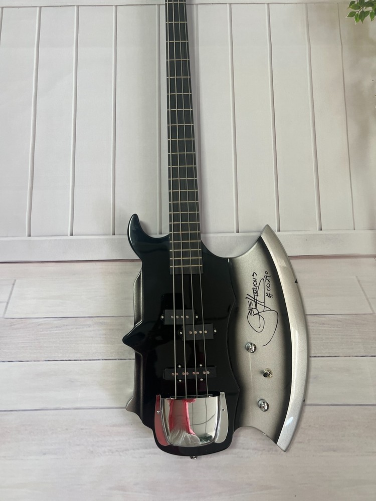 US Warehouse Axe Bass Gene Simmons Electric Guitar Bass Rosewood Fretboard Black