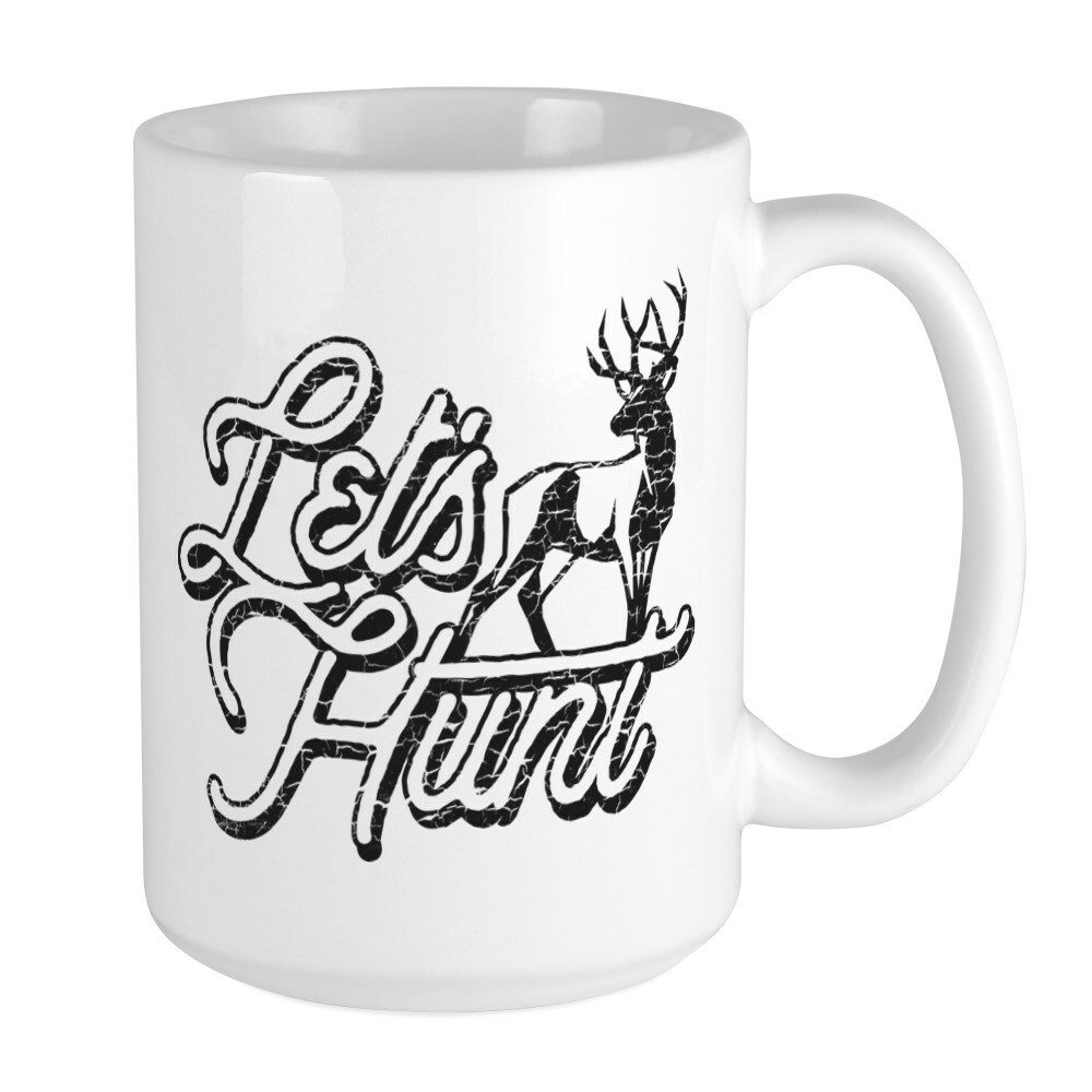CafePress Let's Hunt Coffee Mug, Large 15 oz. White Coffee Cup (105361395)